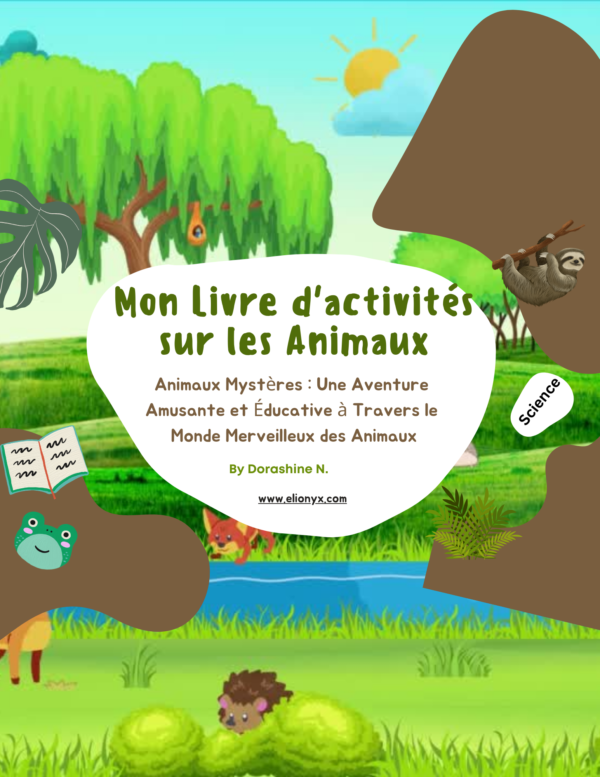 📖 Livre d’Activités sur les Animaux – avec une Vidéo YouTube ! 🎥