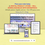 ECommerce WordPress store for selling digital products