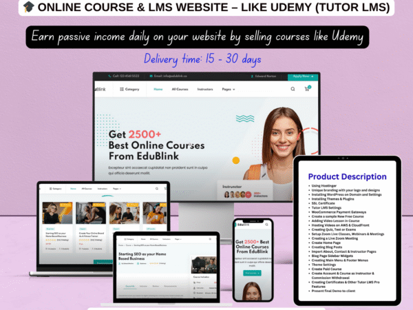 Online Course & LMS Website