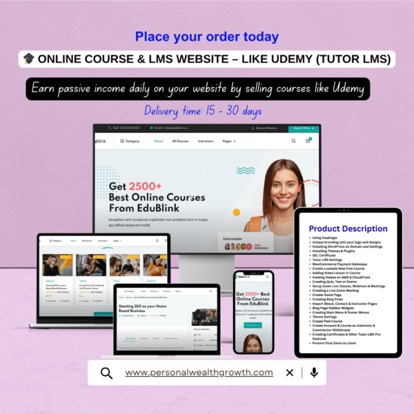 Online Course & LMS Website