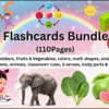 Ultimate Preschool Flashcards Bundle – Sets of Printable Learning Cards (Alphabet, Numbers, Colors, Shapes, Animals, Solar System & More)